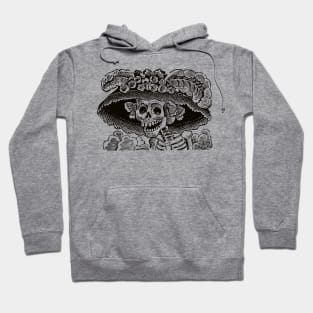 Calavera Catrina | Dia De Los Muertos | Day of the Dead | Skulls | Skeletons | Sugar Skulls | Black | Hoodie